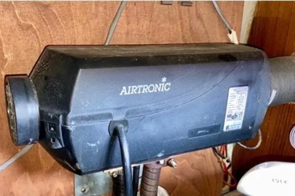 Slide: The Image of Airtronic heater installed on a 1987 Nauticat 38 sailboat. - 51