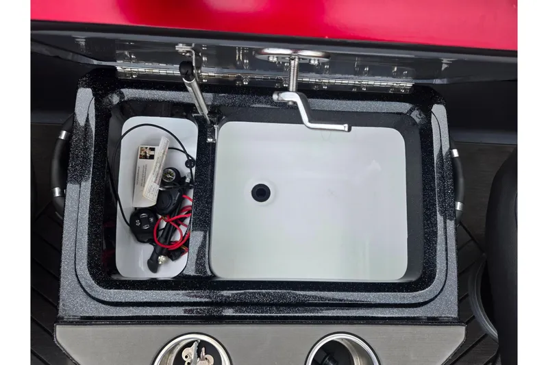 Slide: The Image of 2022 Vexus VX20 boat livewell with accessories and sleek design. - 21