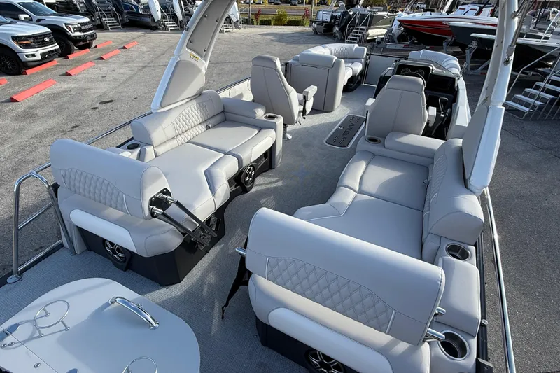 Slide: The Image of 2026 Avalon 2385 Catalina Quad Lounger with luxurious seating and high-performance design. - 14