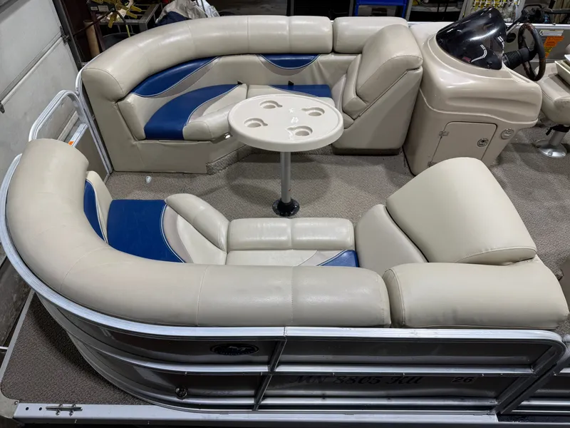 Slide: The Image of South Bay 722 Rear Lounge Pontoon & Yamaha 90HP 4-Stroke EFI 2011 - 2