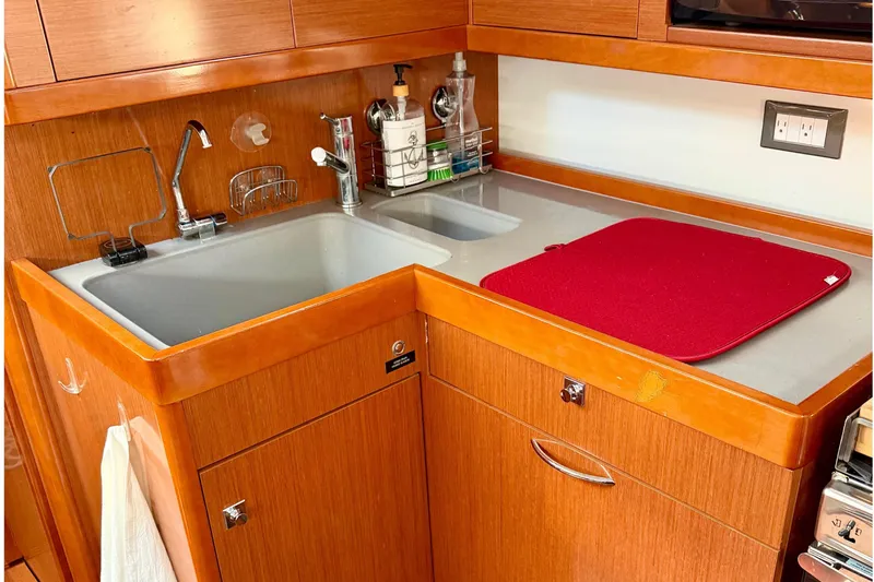 Slide: The Image of Galley Sink with Dishwasher. - 19