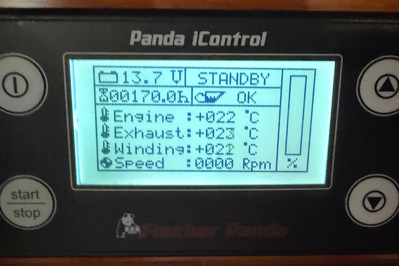 Slide: The Image of Panda Generator iControl display - 170 Hours - 36