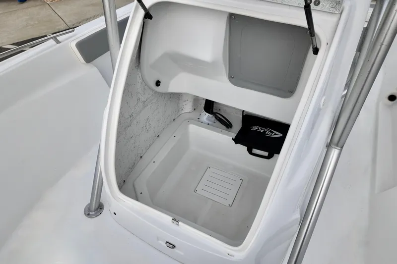 Slide: The Image of Interior view of ALK2 22CRX 2026 model boat storage compartment. - 13