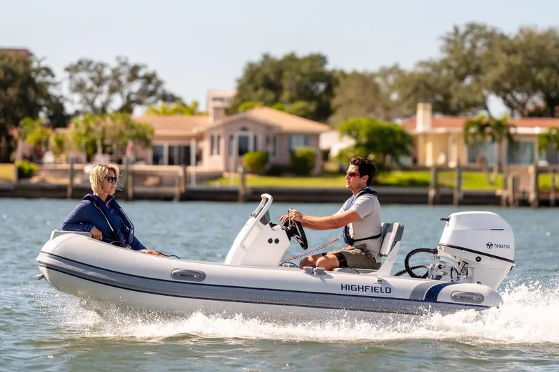 The Image of Highfield Classic 380 boat on water, 2026 model. - 0