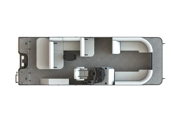 Slide: The Image of Manufacturer Provided Image: Top view of 2023 Sylvan L5 CLZ pontoon boat interior layout. - 7