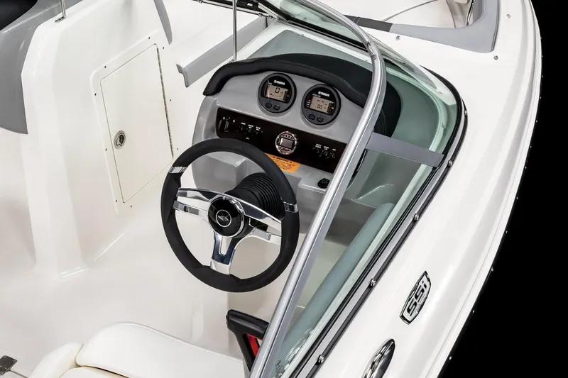 Slide: The Image of 2026 Chaparral 19 SSi OB boat with Yamaha 115 engine, showroom display. - 6