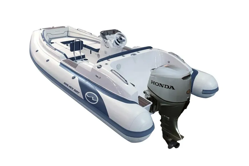 Slide: The Image of Manufacturer Provided Image: 2025 Walker Bay Generation 525 DLX boat with Honda outboard motor. - 10