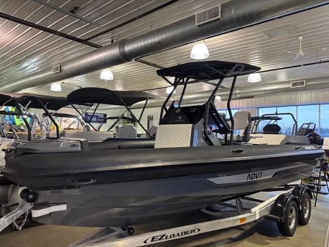 The Image of 2026 Highfield ADV7 boat displayed in a showroom. - 0