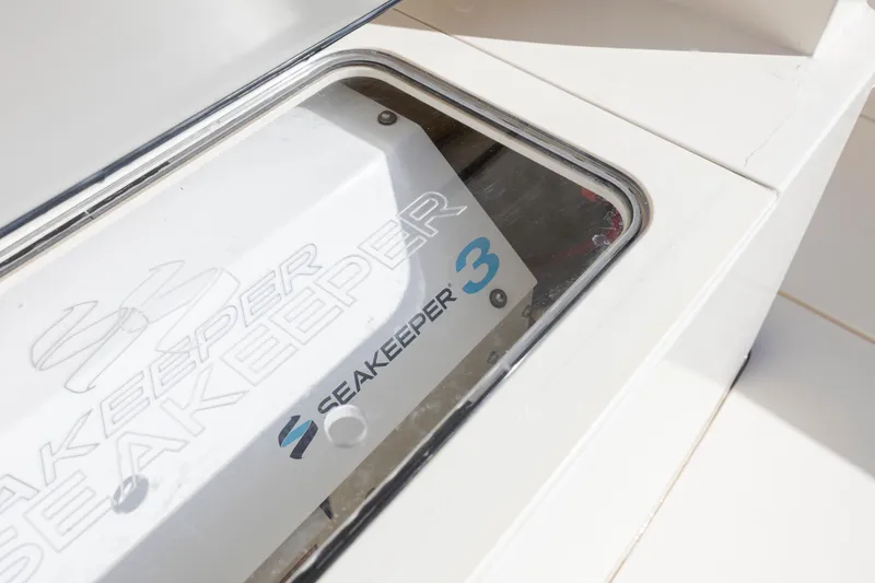 Slide: The Image of 2019 Scout 355 LXF featuring Seakeeper 3 stabilization system. - 19