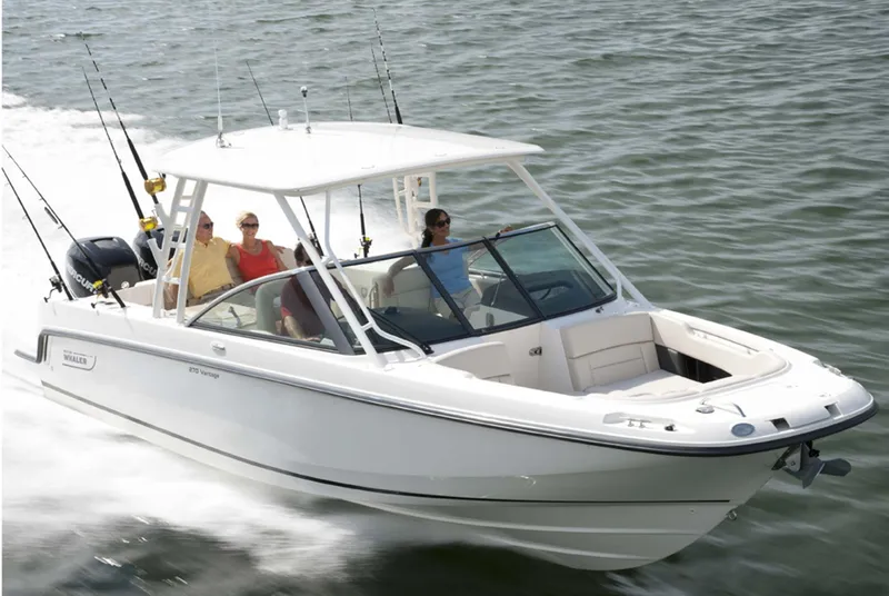 The Image of Manufacturer Provided Image: 2016 Boston Whaler 270 Vantage cruising on water with passengers. - 0