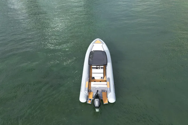 Slide: The Image of Aerial view of 2026 Northstar Orion 8 boat on calm water. - 3