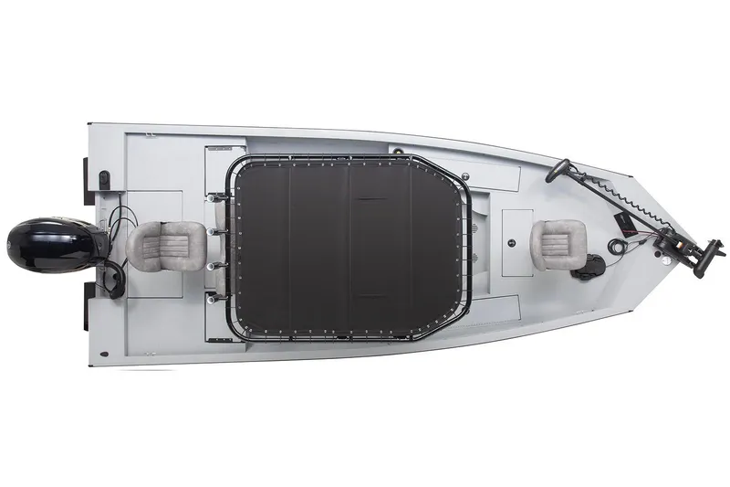 Slide: The Image of Manufacturer Provided Image: Top view of 2026 G3 Bay 19 GX boat with motor and seating. - 6