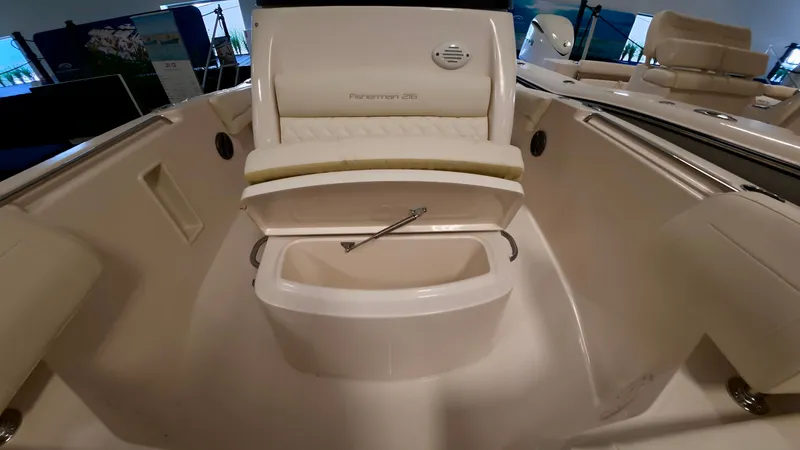 Slide: The Image of Grady-White Fisherman 216 boat 2026 with seating and storage. - 26
