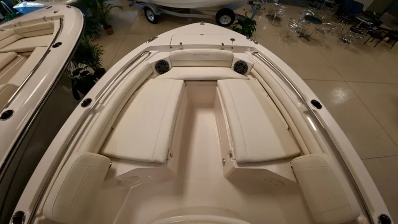 Slide: The Image of Interior view of Grady-White Fisherman 216 boat, model year 2026. - 27