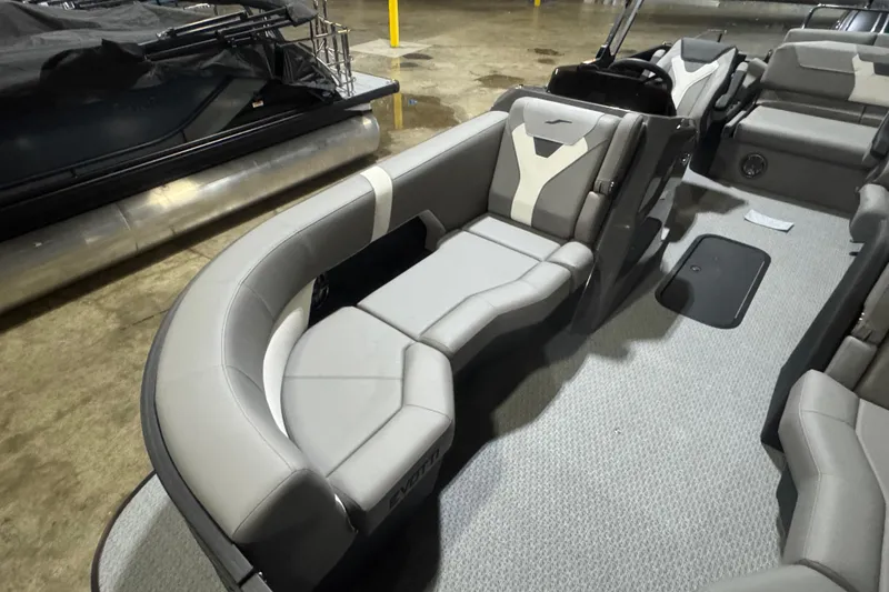 Slide: The Image of Luxurious interior of 2026 Evotti 521CS boat with plush seating. - 5