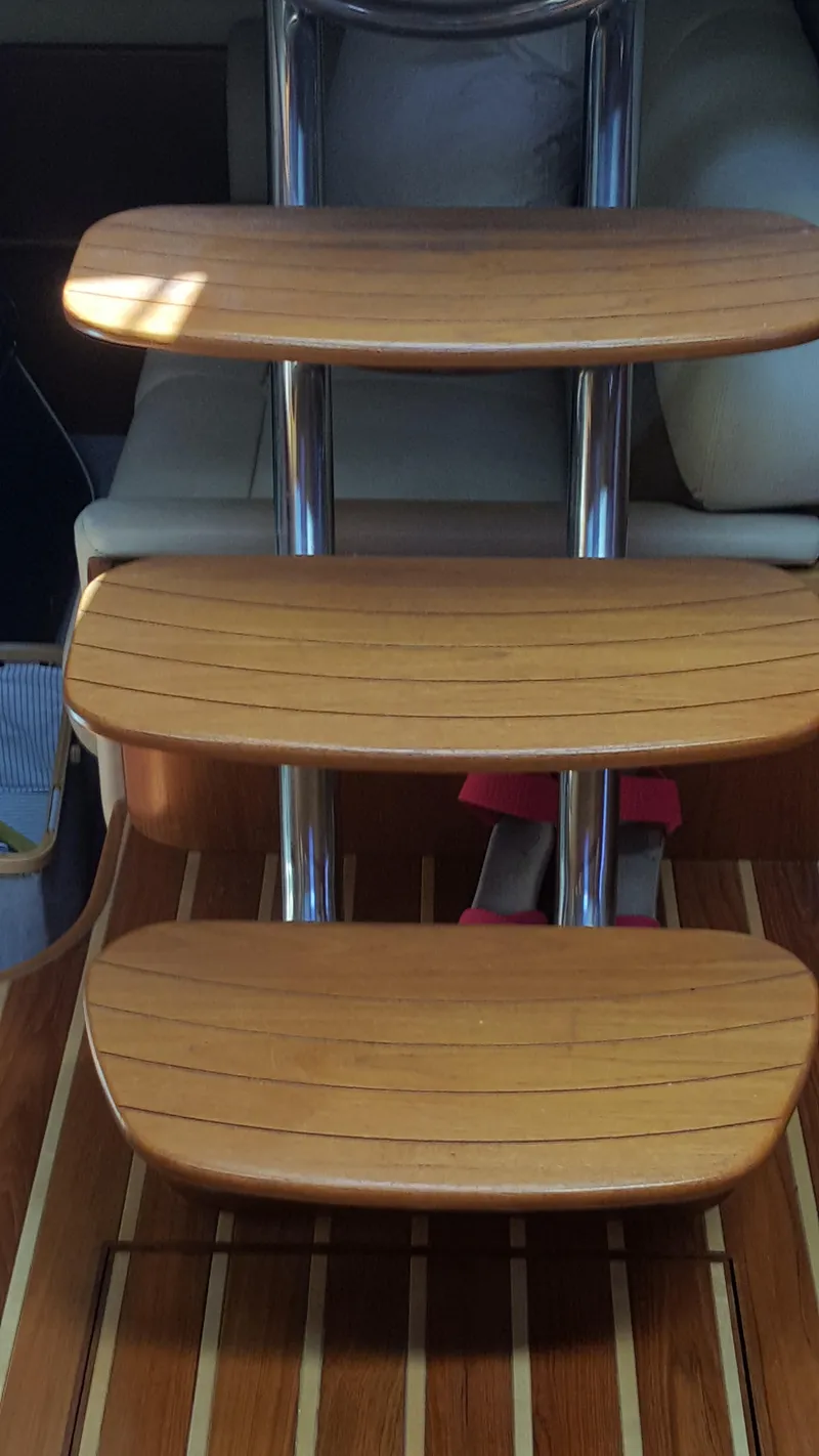 Slide: The Image of 2008 Tiara Yachts 3900 Sovran wooden interior steps - 29
