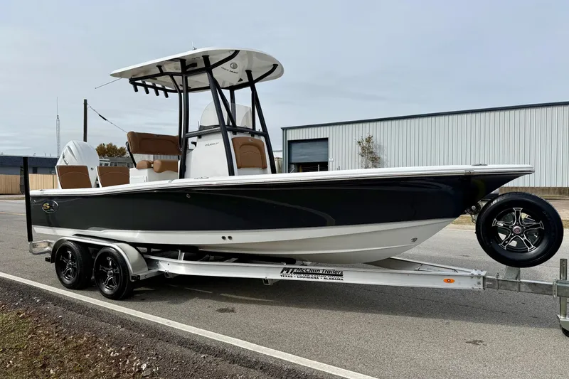 Slide: The Image of 2026 Sea Hunt BX 22 BR boat on trailer. - 5