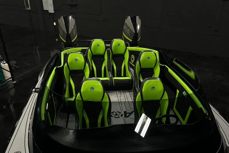 Slide: The Image of 2025 Mystic Powerboats C4000 Cockpit Front View - 6