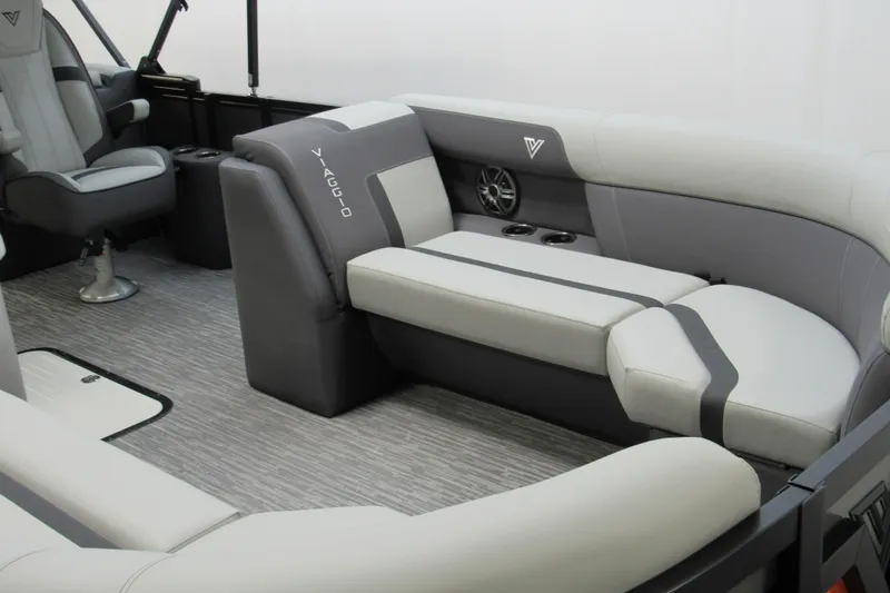 Slide: The Image of Luxurious interior of 2026 Viaggio Lago X22U boat with plush seating and modern design. - 6