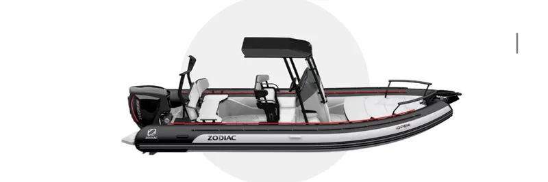 The Image of 2024 Zodiac Open 7 boat, side view, modern design. - 0