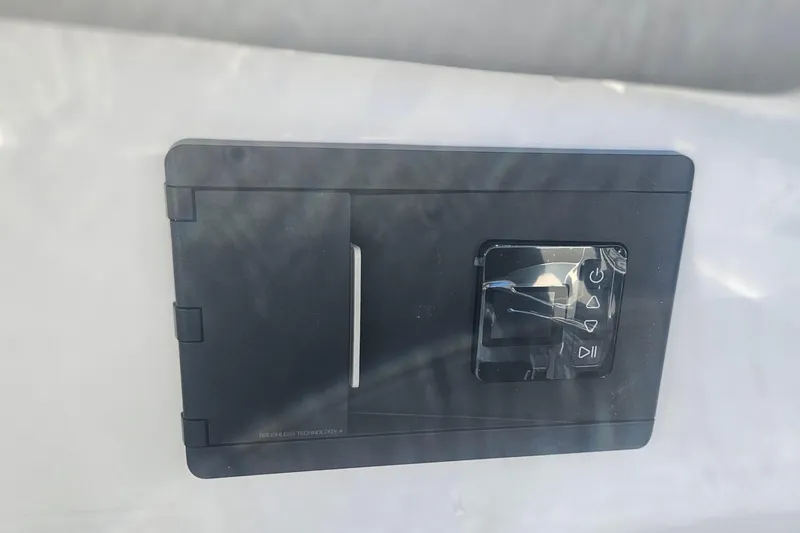 Slide: The Image of Control panel on 2026 Monterey Elite 30 OB boat, featuring modern interface. - 35