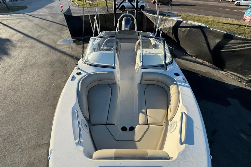 Slide: The Image of 2021 Key West 203 DFS boat with spacious seating and sleek design. - 40