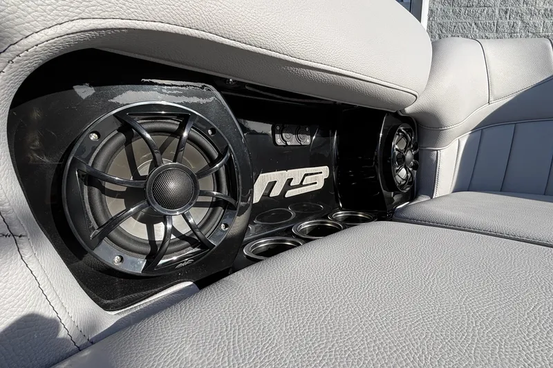 Slide: The Image of 2026 MB B52 23 Classic interior with premium speakers and sleek leather seating. - 20