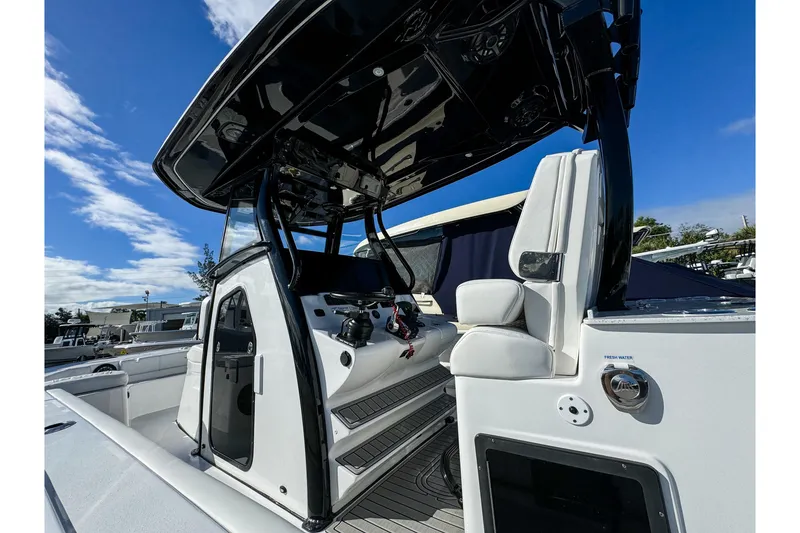 Slide: The Image of 2026 Tidewater 3100 Carolina Bay boat interior with sleek design and modern features. - 21