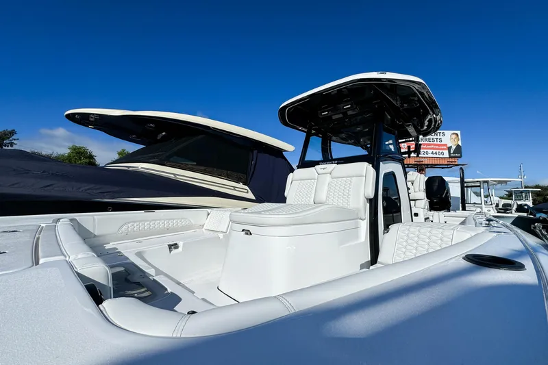 Slide: The Image of 2026 Tidewater 3100 Carolina Bay boat with sleek design and modern features. - 7
