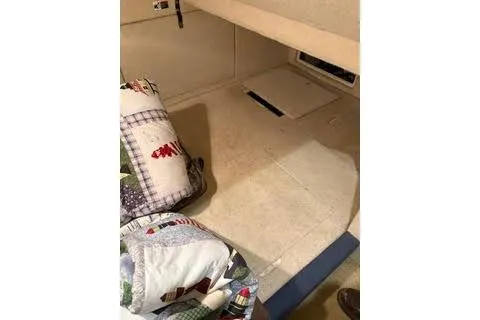 Slide: The Image of 1997 Bayliner 3788 Command Bridge Motoryacht kitchen with modern appliances and counter space. - 11