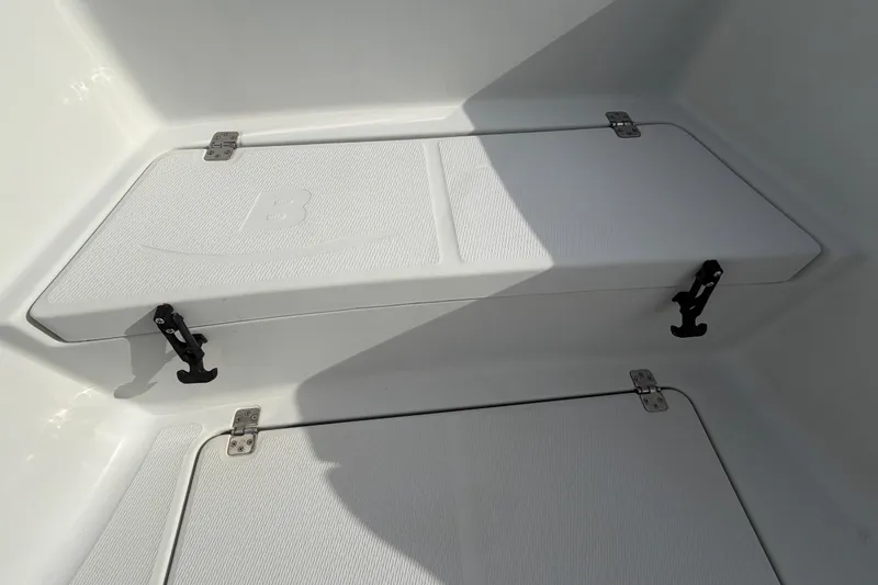 Slide: The Image of Hatch cover on 2018 Blue Wave 2800 Pure Hybrid boat deck. - 48