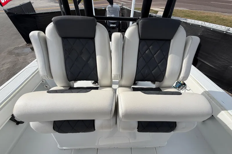 Slide: The Image of Open storage compartment on 2018 Blue Wave 2800 Pure Hybrid boat. - 62