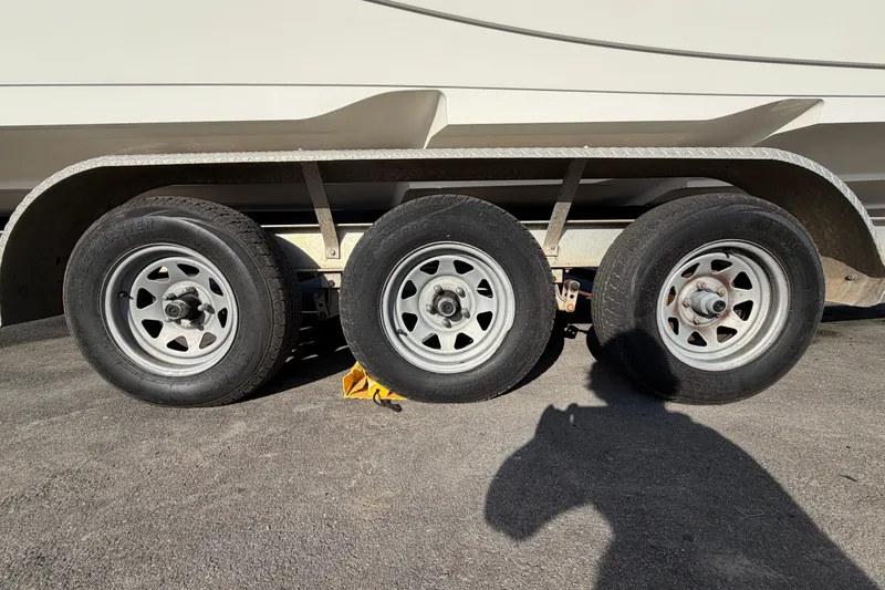 Slide: The Image of Close-up of a 2018 Blue Wave 2800 Pure Hybrid boat engine part. - 84