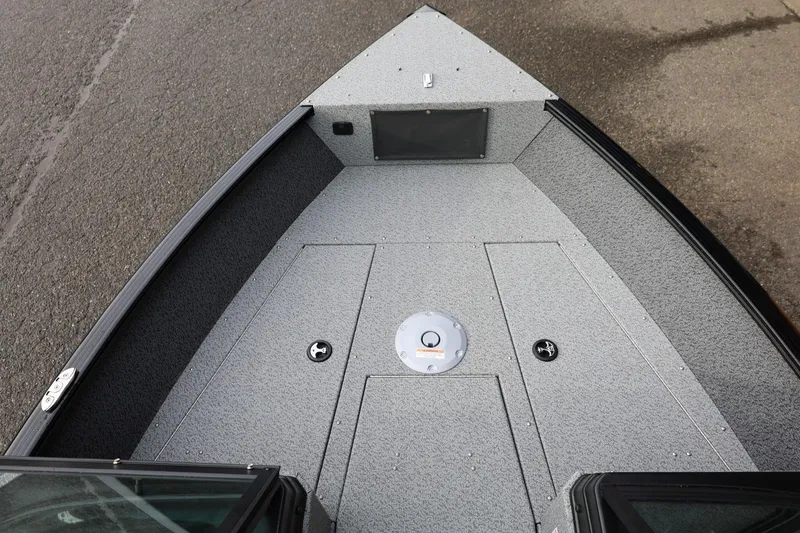 Slide: The Image of 2026 Lund 1775 Adventure Sport boat deck, featuring a sleek, modern design. - 37