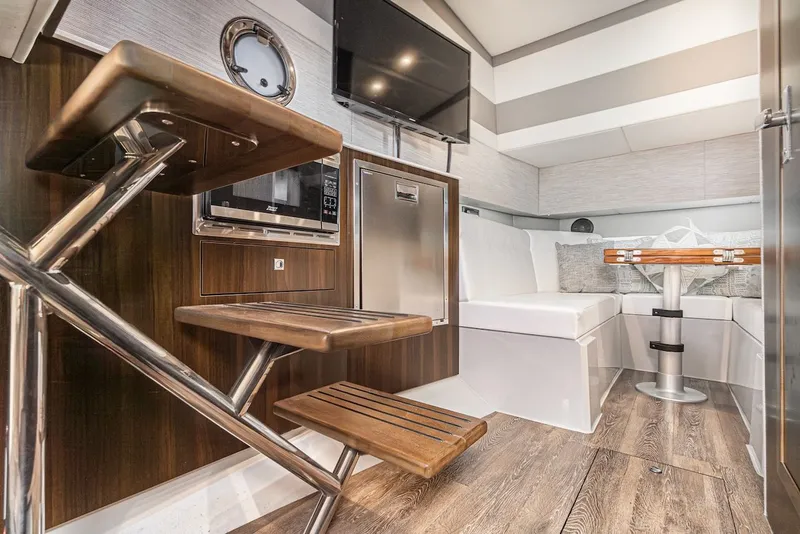 Slide: The Image of Interior of 2023 Cruisers Yachts 42 GLS with modern amenities. - 33