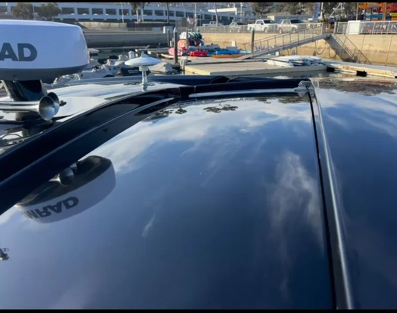 Slide: The Image of Roof of 2023 Cruisers Yachts 42 GLS with radar. - 8