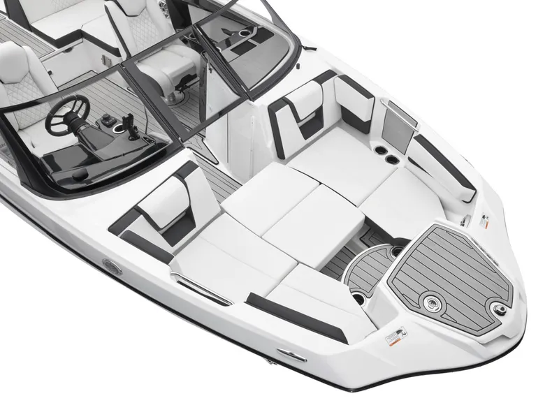 Slide: The Image of Interior view of 2025 Yamaha Boats 222S with luxurious features. - 16