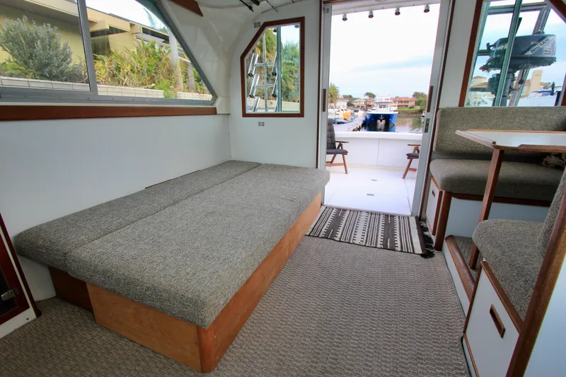 Slide: The Image of Starboard side convertible sofa. Custom Interior by Crystaliner Corp. - 35