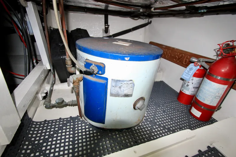Slide: The Image of port side water heater, and storage. - 52