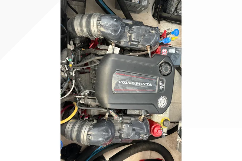 Slide: The Image of Volvo Penta V8 engine in 2021 Bravada Yachts Atlas V Series 8018. - 64