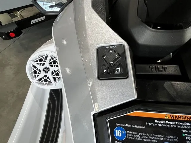 Slide: The Image of 2026 Yamaha WaveRunner GP SVHO audio controls and speaker. - 7
