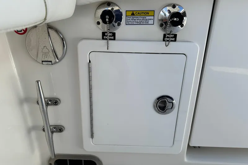 Slide: The Image of Display screen showing Garmin device software versions on a 2022 Regulator 34 boat. - 18