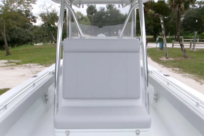 Slide: The Image of 2026 Contender 28 Tournament boat with sleek seating and modern design. - 10