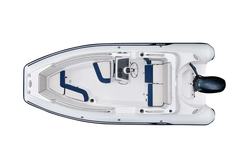 Slide: The Image of Manufacturer Provided Image: Aerial view of AB Inflatables Nautilus 15 DLX boat, 2026 model. - 7