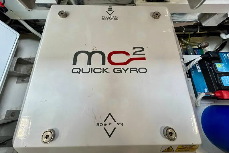 Slide: The Image of MC2 Quick Gyro system in 2023 Pardo Yachts 43 engine room. - 52