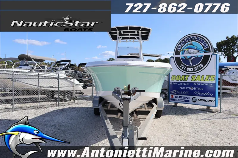 Slide: The Image of 2026 NauticStar 222 Offshore boat at Antonietti Marine sales lot. - 4
