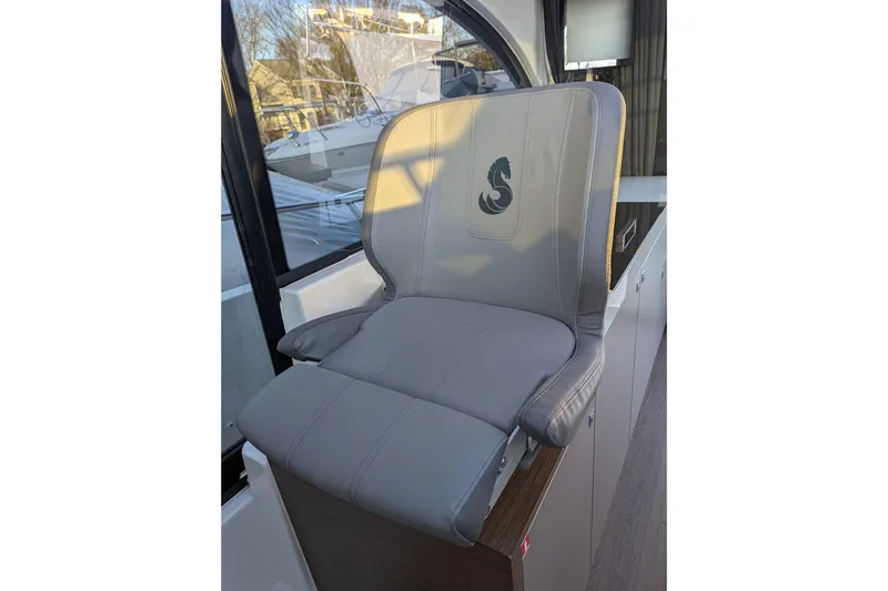 Slide: The Image of 2024 Beneteau Antares 11 bathroom with modern sink and toilet. - 17