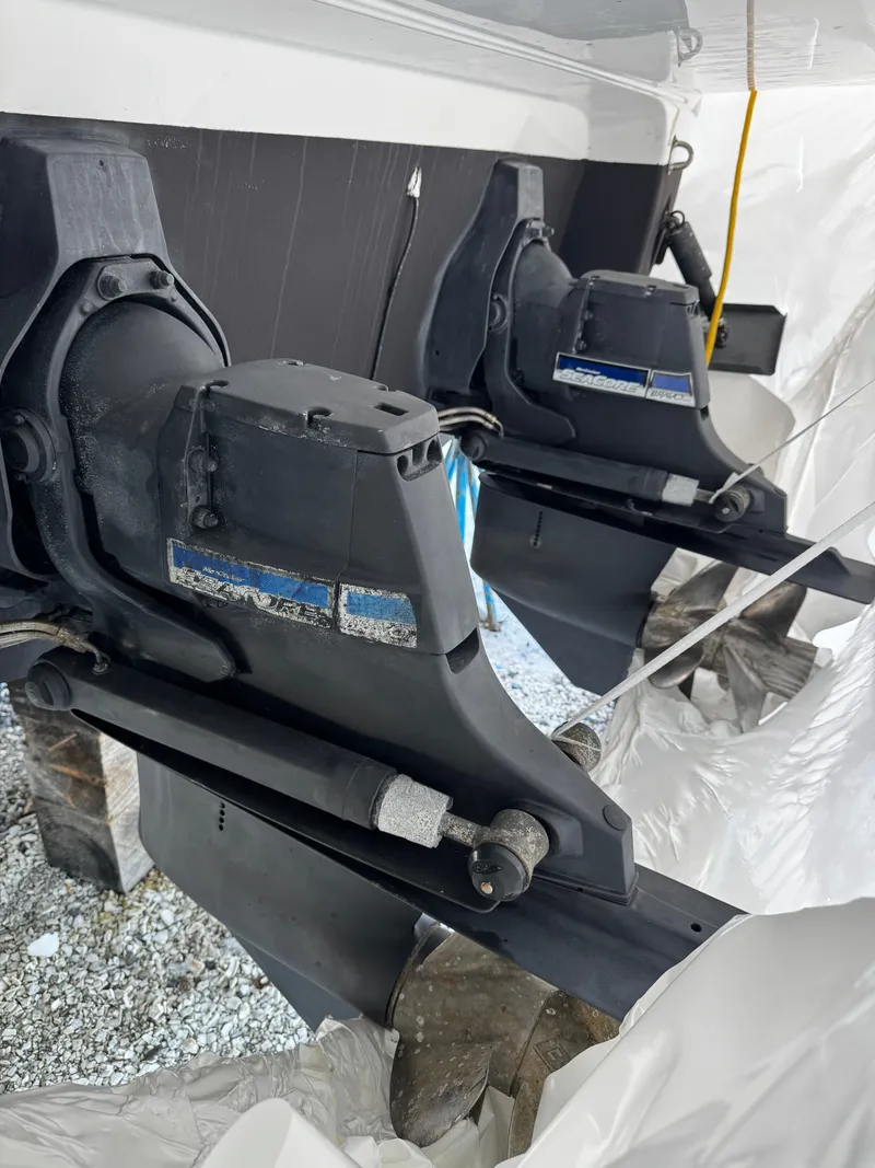 Slide: The Image of Drive system of a 2016 Monterey 335 Sport Yacht. - 31