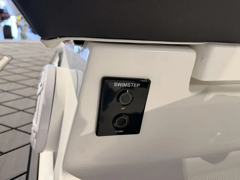 Slide: The Image of Cobalt R6 2025 Swimstep control with up and down buttons. - 28