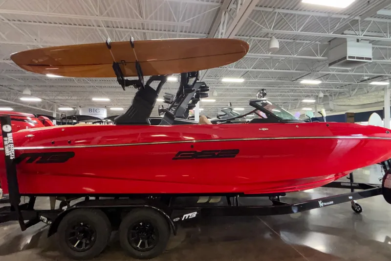 Slide: The Image of 2026 MB B52 23 Classic boat interior with tan leather seats and modern dashboard. - 36